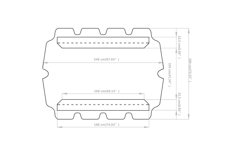 udskiftelig baldakin til gyngesofa 188/168x110/145 cm sort - Sort - Hængesofa tag