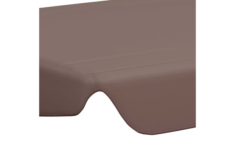 Udskiftelig baldakin til gyngesofa 192x147 cm 270 g/m² brun - Brun - Havemøbler - Havesofaer & bænke - Hængesofaer - Hængesofa tag