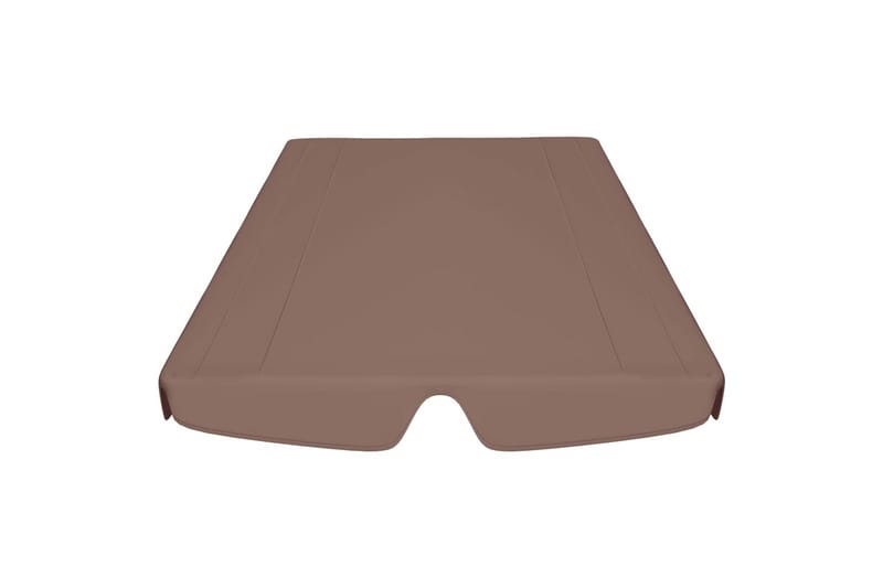 Udskiftelig baldakin til gyngesofa 192x147 cm 270 g/m² brun - Brun - Havemøbler - Havesofaer & bænke - Hængesofaer - Hængesofa tag