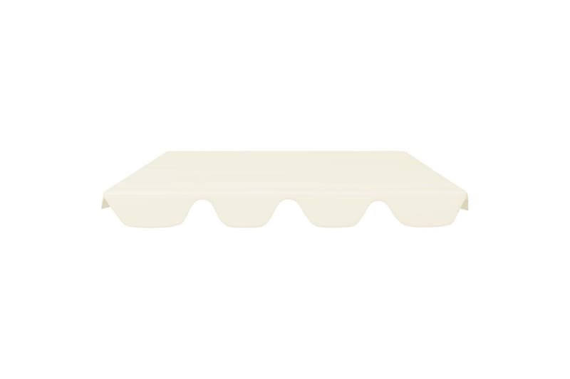 Udskiftelig baldakin til gyngesofa 192x147 cm 270 g/m² creme - Creme - Havemøbler - Havesofaer & bænke - Hængesofaer - Hængesofa tag