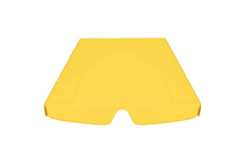 Udskiftelig baldakin til gyngesofa 192x147 cm 270 g/m² gul - Gul - Havemøbler - Havesofaer & bænke - Hængesofaer - Hængesofa tag