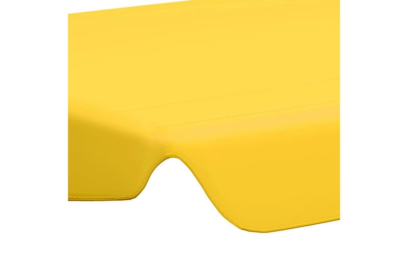 Udskiftelig baldakin til gyngesofa 192x147 cm 270 g/m² gul - Gul - Havemøbler - Havesofaer & bænke - Hængesofaer - Hængesofa tag