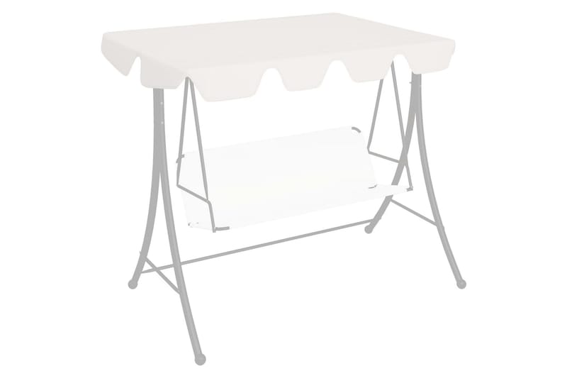 Udskiftelig baldakin til gyngesofa 192x147 cm 270 g/m² hvid - Hvid - Havemøbler - Havesofaer & bænke - Hængesofaer - Hængesofa tag