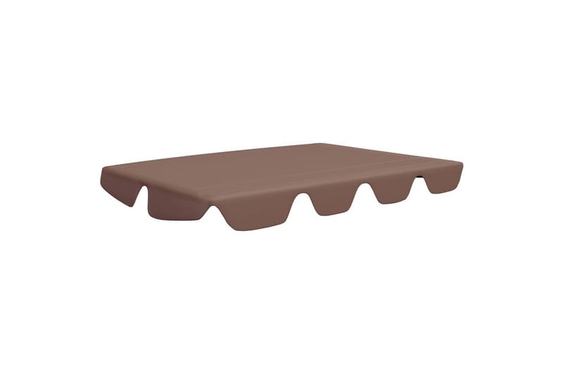Udskiftelig baldakin til gyngesofa 226x186 cm 270 g/m² brun - Brun - Havemøbler - Havesofaer & bænke - Hængesofaer - Hængesofa tag