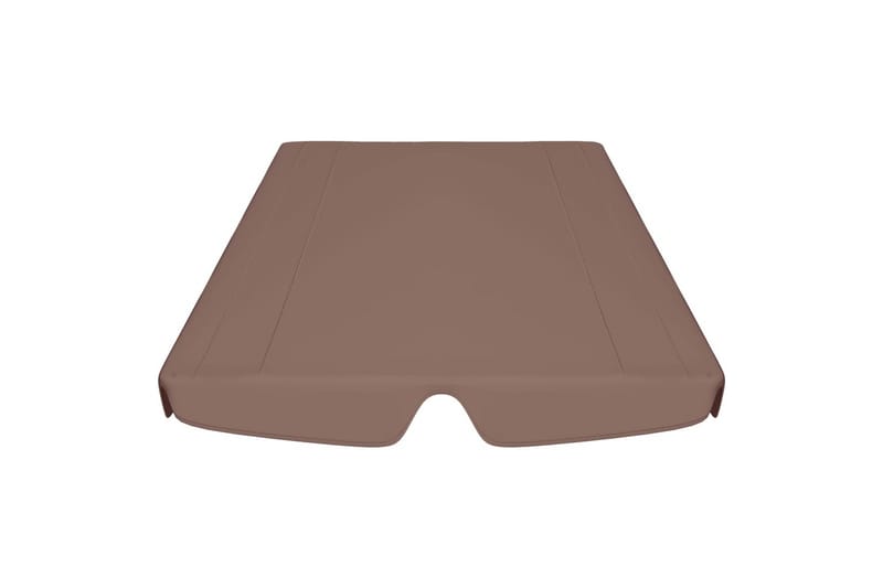 Udskiftelig baldakin til gyngesofa 226x186 cm 270 g/m² brun - Brun - Havemøbler - Havesofaer & bænke - Hængesofaer - Hængesofa tag