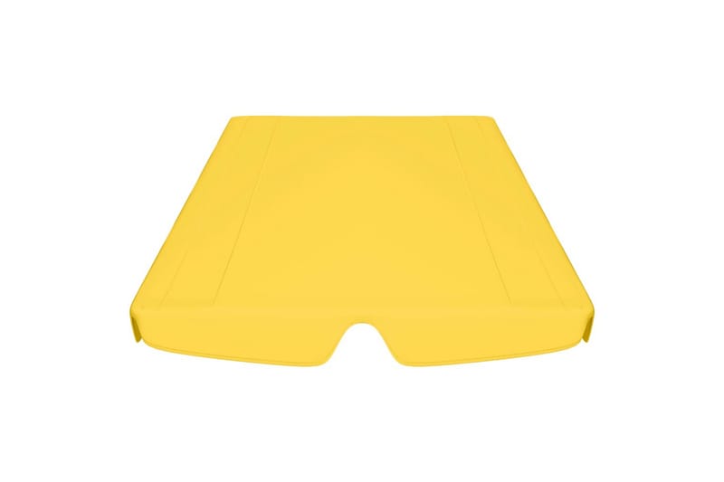 Udskiftelig baldakin til gyngesofa 226x186 cm 270 g/m² gul - Gul - Havemøbler - Havesofaer & bænke - Hængesofaer - Hængesofa tag