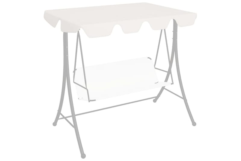 Udskiftelig baldakin til gyngesofa 226x186 cm 270 g/m² hvid - Hvid - Havemøbler - Havesofaer & bænke - Hængesofaer - Hængesofa tag