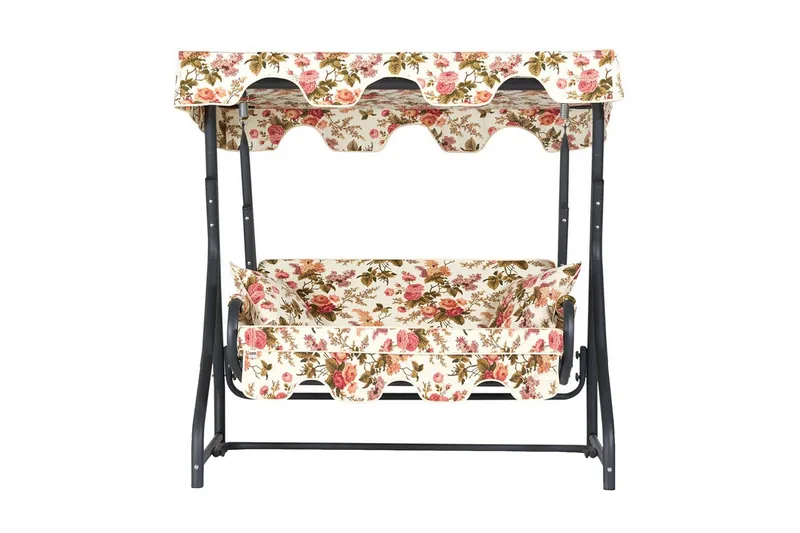 Laziuki 2-Pers. Hængesofa med Tag, Grå