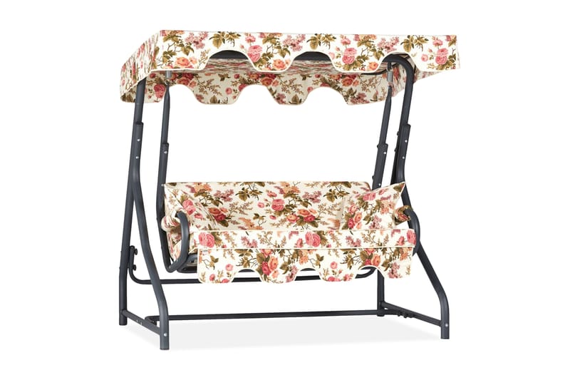 Laziuki 2-Pers. Hængesofa med Tag - Grå - Havemøbler - Havesofaer & bænke - Hængesofaer