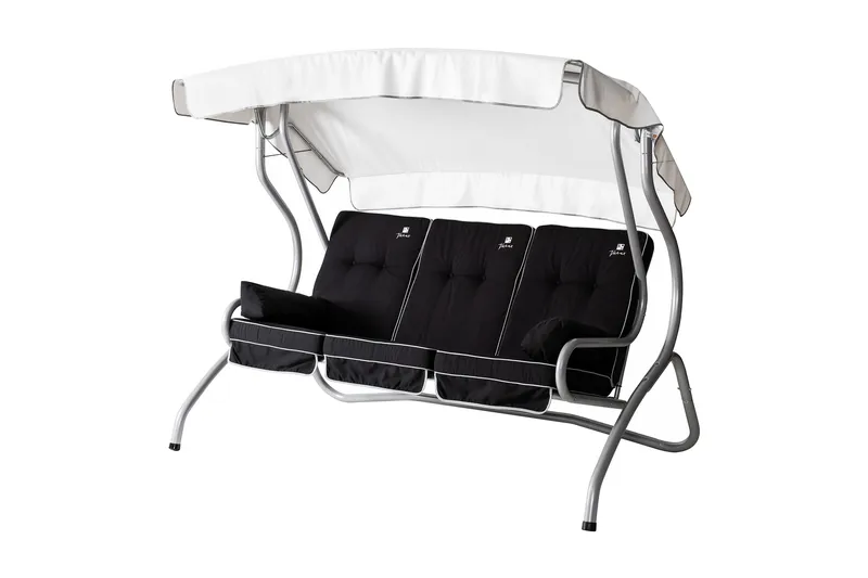 Monica 71B-1 3-Pers. Hængesofa Grå/Sort, Varax