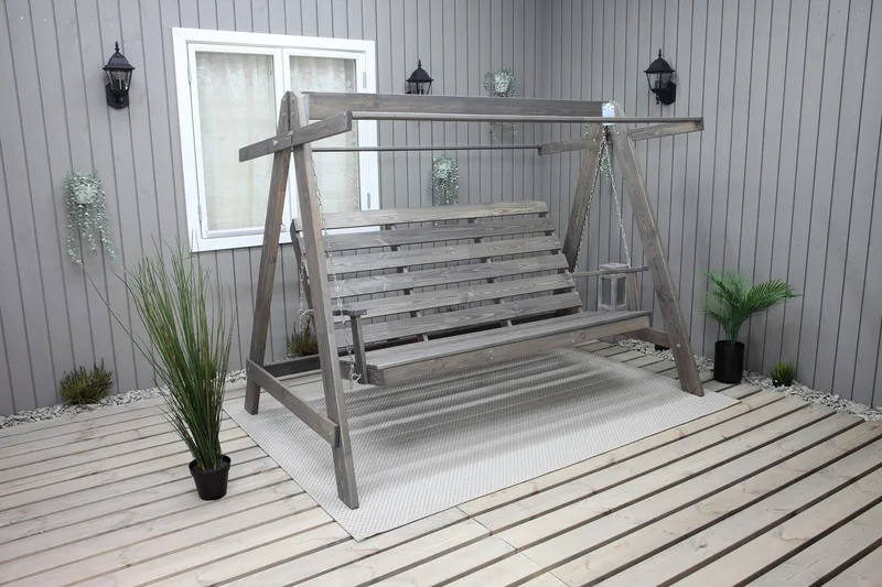 Pelle Hængesofa Grå - KWA - Havemøbler - Havesofaer & bænke - Hængesofaer