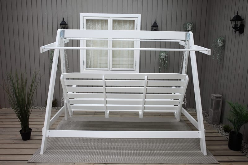 Pelle Hængesofa Hvid/Sort - KWA - Havemøbler - Havesofaer & bænke - Hængesofaer