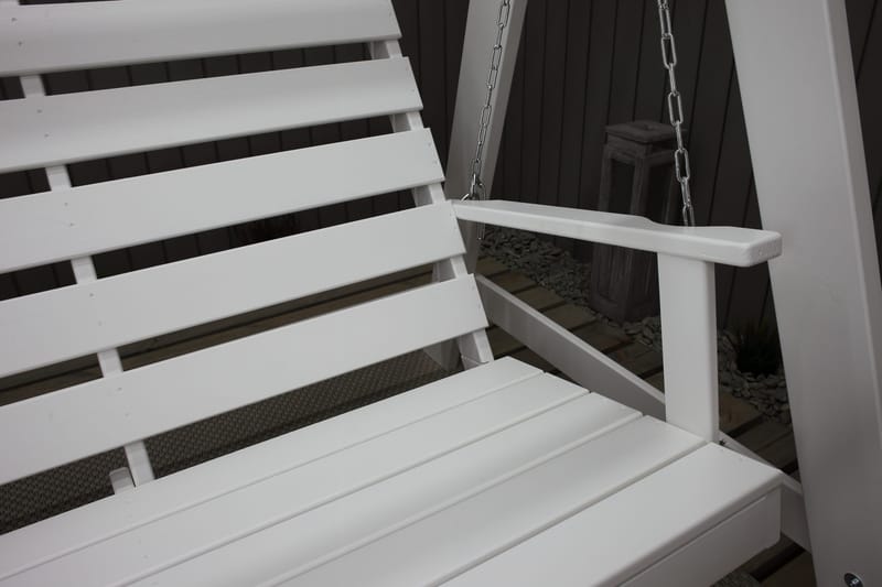 Pelle Hængesofa Hvid/Sort - KWA - Havemøbler - Havesofaer & bænke - Hængesofaer