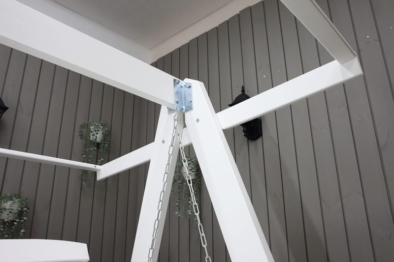 Pelle Hængesofa Hvid/Sort - KWA - Havemøbler - Havesofaer & bænke - Hængesofaer