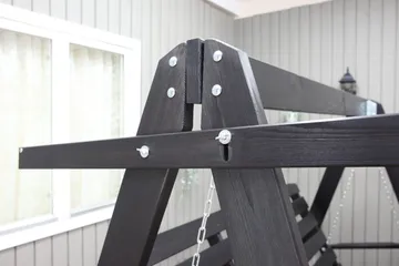 Pelle Hængesofa uden Tag - Mørkebrun - Havemøbler - Havesofaer & bænke - Hængesofaer