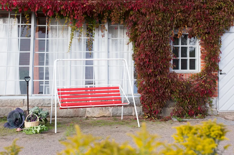 Retro 3-personers hammock, hvidt stel - Varax - Havemøbler - Havesofaer & bænke - Hængesofaer