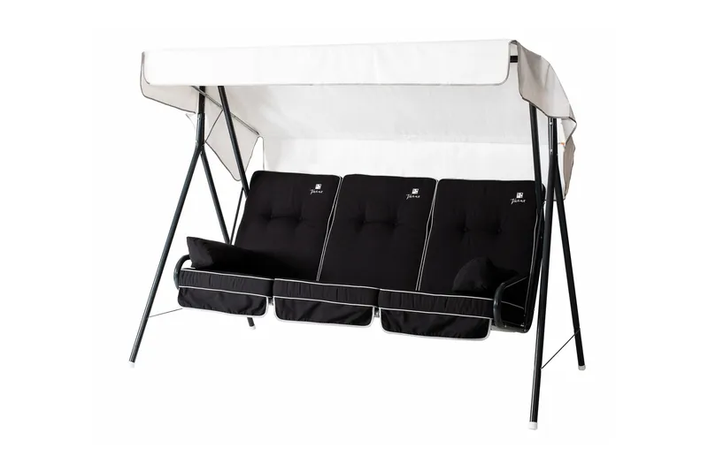 Suvi 71B-1 3-Pers. Hængesofa Grå/Sort, Varax