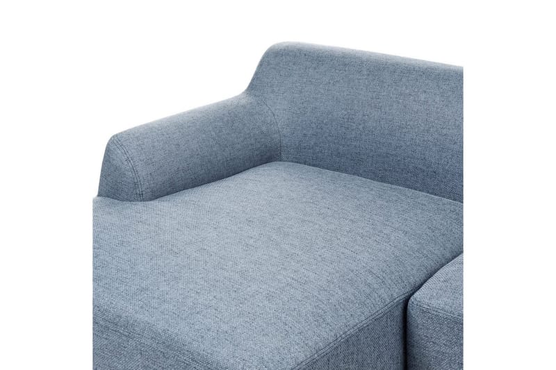 Hörnsoffa Beliani Sosjo Beige, ljust trä, Högervänd blue||Light colored wood Left-faced - Møbler - Sofaer - Hjørnesofa - Hjørnesofa med chaiselong