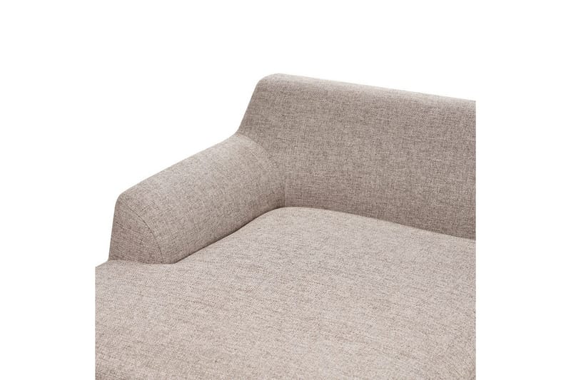 Hörnsoffa Beliani Sosjo Beige, ljust trä, Högervänd Brown||Light colored wood Left-faced - Møbler - Sofaer - Hjørnesofa - Hjørnesofa med chaiselong