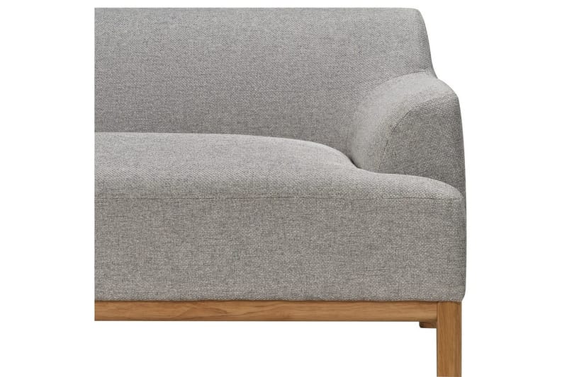 Hörnsoffa Beliani Sosjo Beige, ljust trä, Högervänd Grey||Light colored wood Left-faced - Møbler - Sofaer - Hjørnesofa - Hjørnesofa med chaiselong