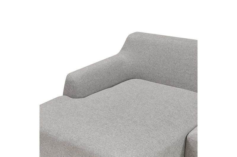 Hörnsoffa Beliani Sosjo Beige, ljust trä, Högervänd Grey||Light colored wood Left-faced - Møbler - Sofaer - Hjørnesofa - Hjørnesofa med chaiselong