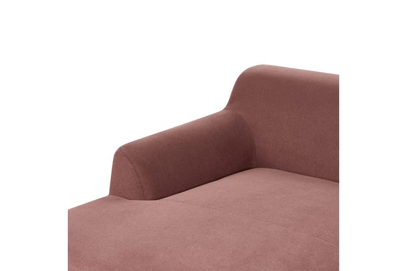 Hörnsoffa Beliani Sosjo Beige, ljust trä, Högervänd Red||Light colored wood Left-faced - Møbler - Sofaer - Hjørnesofa - Hjørnesofa med chaiselong