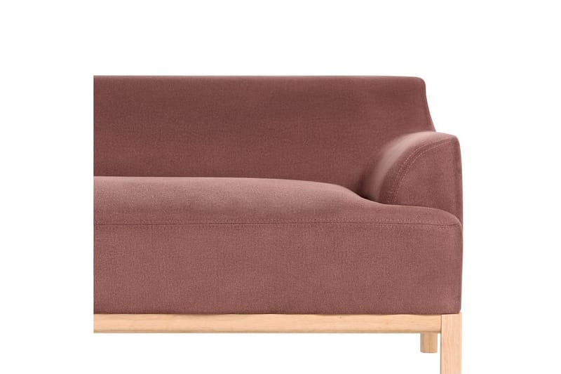 Hörnsoffa Beliani Sosjo Beige, ljust trä, Högervänd Red||Light colored wood Left-faced - Møbler - Sofaer - Hjørnesofa - Hjørnesofa med chaiselong