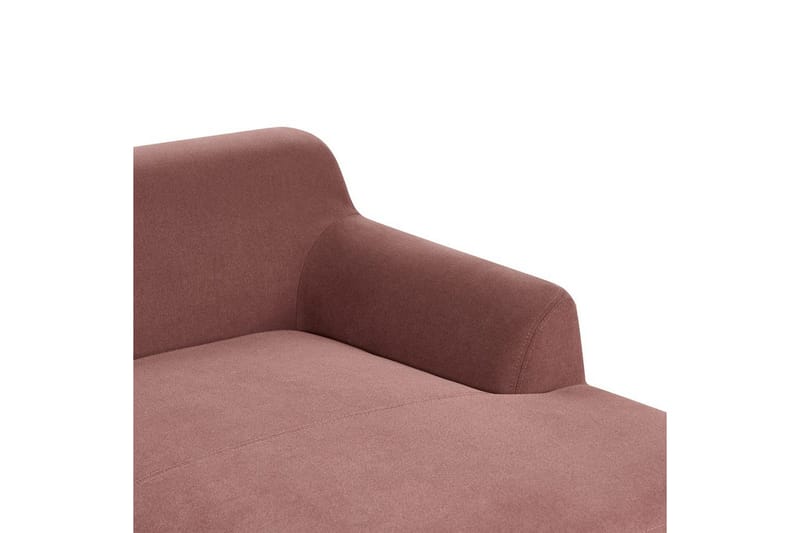 Hörnsoffa Beliani Sosjo Beige, ljust trä, Högervänd Red||Light colored wood Right-faced - Møbler - Sofaer - Hjørnesofa - Hjørnesofa med chaiselong