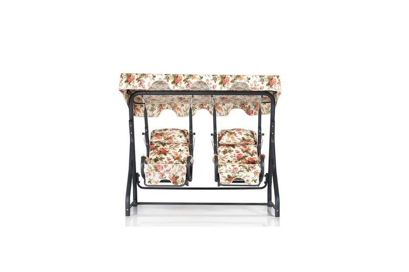 Have dobbelt gyngebord Bhika Multifarvet - Multifarvet - Havemøbler - Havesofaer & bænke - Gyngesofa
