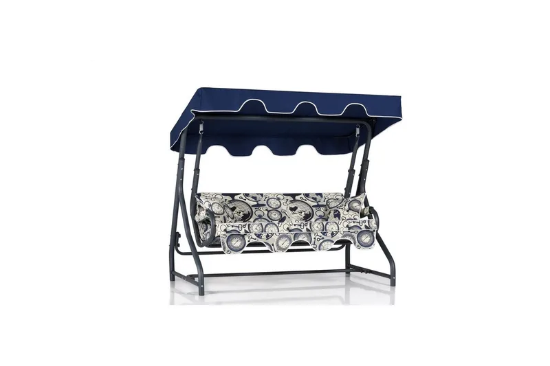 Have dobbelt gyngebord Laziuki Saat Multicolor - Multifarvet - Havemøbler - Havesofaer & bænke - Hængesofaer