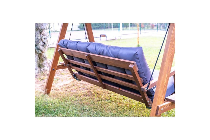 Have dobbelt gyngebord Taharoa Antracit - Antracit - Havemøbler - Havesofaer & bænke - Gyngesofa