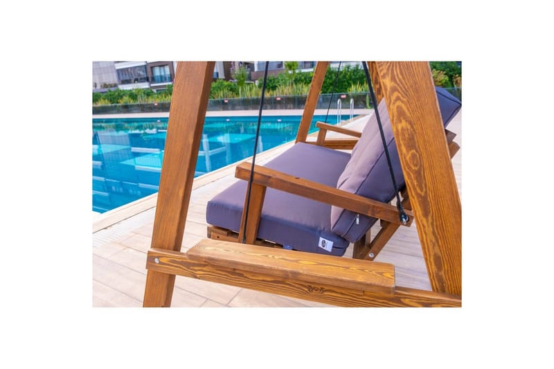 Have dobbelt gyngebord Taharoa Antracit - Antracit - Havemøbler - Havesofaer & bænke - Gyngesofa