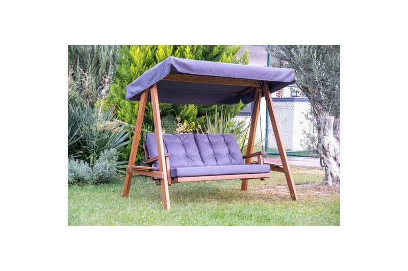 Have dobbelt gyngebord Taharoa Antracit - Antracit - Havemøbler - Havesofaer & bænke - Gyngesofa