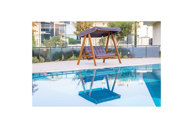 Have dobbelt gyngebord Taharoa Antracit - Antracit - Havemøbler - Havesofaer & bænke - Gyngesofa