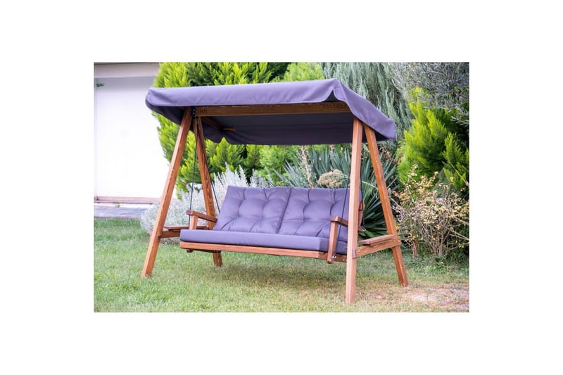 Have dobbelt gyngebord Taharoa Antracit - Antracit - Havemøbler - Havesofaer & bænke - Gyngesofa