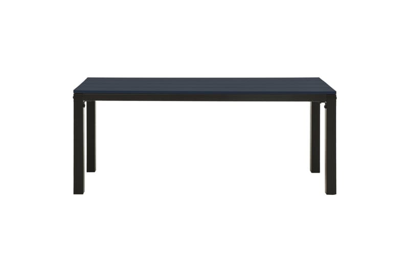 havebænk 110 cm stål og WPC sort - Sort - Havemøbler - Havesofaer & bænke - Udendørs bænk & havebænk