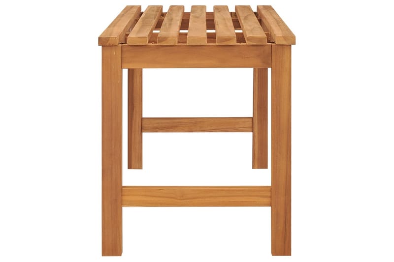 havebænk 114 cm massivt teaktræ - Brun - Havemøbler - Havesofaer & bænke - Udendørs bænk & havebænk