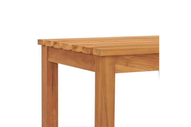 havebænk 114 cm massivt teaktræ - Brun - Havemøbler - Havesofaer & bænke - Udendørs bænk & havebænk