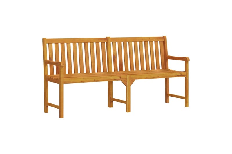 havebænk 180 cm massivt akacietræ - Brun - Havemøbler - Havesofaer & bænke - Udendørs bænk & havebænk