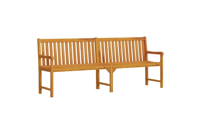 havebænk 219 cm massivt akacietræ - Brun - Havemøbler - Havesofaer & bænke - Udendørs bænk & havebænk