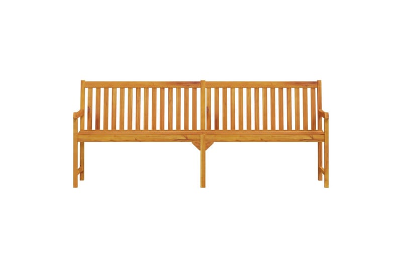 havebænk 219 cm massivt akacietræ - Brun - Havemøbler - Havesofaer & bænke - Udendørs bænk & havebænk