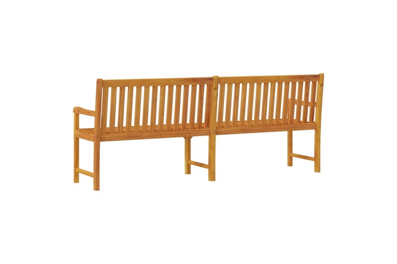 havebænk 219 cm massivt akacietræ - Brun - Havemøbler - Havesofaer & bænke - Udendørs bænk & havebænk