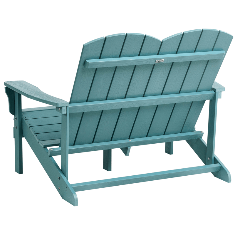 Havebænk Adirondack 125 cm - Blå - Havemøbler - Havesofaer & bænke - Udendørs bænk & havebænk