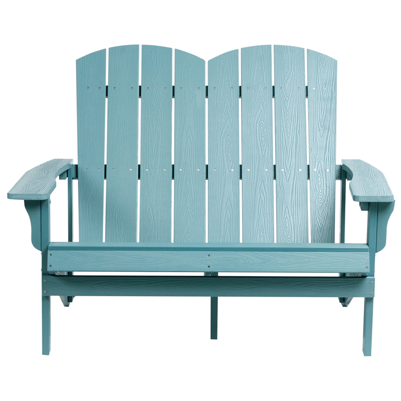 Havebænk Adirondack 125 cm - Blå - Havemøbler - Havesofaer & bænke - Udendørs bænk & havebænk