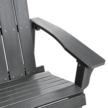 Havebænk Adirondack 125 cm - Grå - Havemøbler - Havesofaer & bænke - Udendørs bænk & havebænk