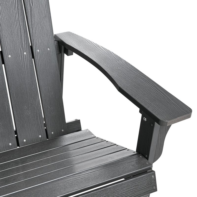 Havebænk Adirondack 125 cm - Grå - Havemøbler - Havesofaer & bænke - Udendørs bænk & havebænk