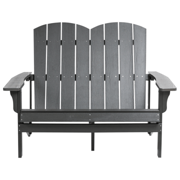 Havebænk Adirondack 125 cm - Grå - Havemøbler - Havesofaer & bænke - Udendørs bænk & havebænk