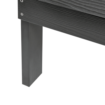 Havebænk Adirondack 125 cm - Grå - Havemøbler - Havesofaer & bænke - Udendørs bænk & havebænk