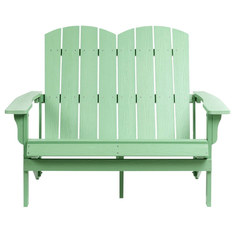 Havebænk Adirondack 125 cm - Grøn - Havemøbler - Havesofaer & bænke - Udendørs bænk & havebænk