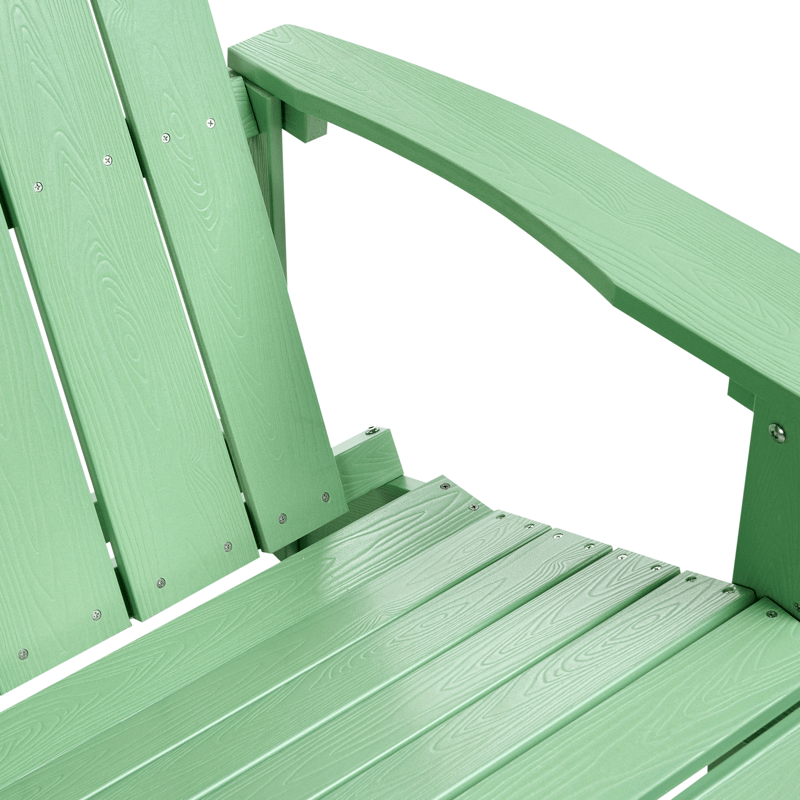 Havebænk Adirondack 125 cm - Grøn - Havemøbler - Havesofaer & bænke - Udendørs bænk & havebænk